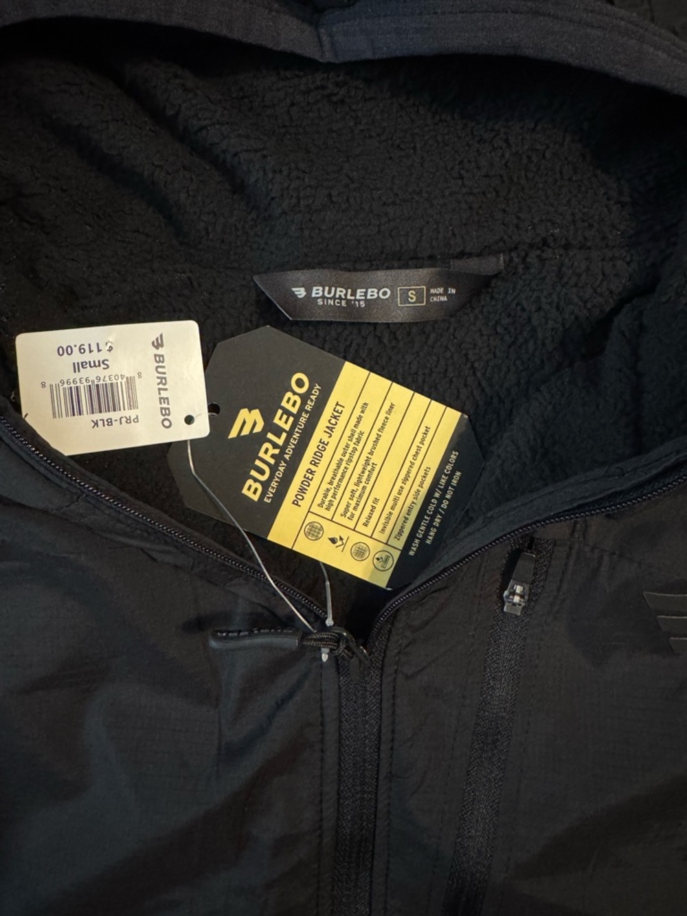 BURLEBO Men’s Powder Ridge Jacket Small - Picture 4 of 6